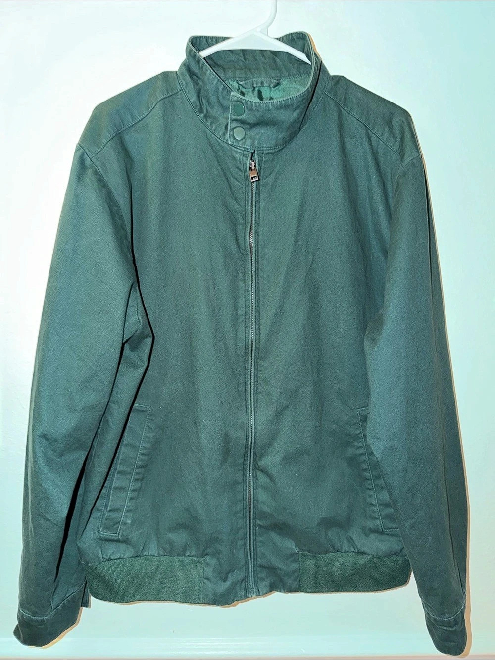 Old Navy Jacket in Green Large Full Zipper
